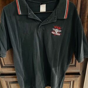 Harley-Davidson Men's Black Polo Shirt Faded
Taz Embroidered Logo Short
Sleeve